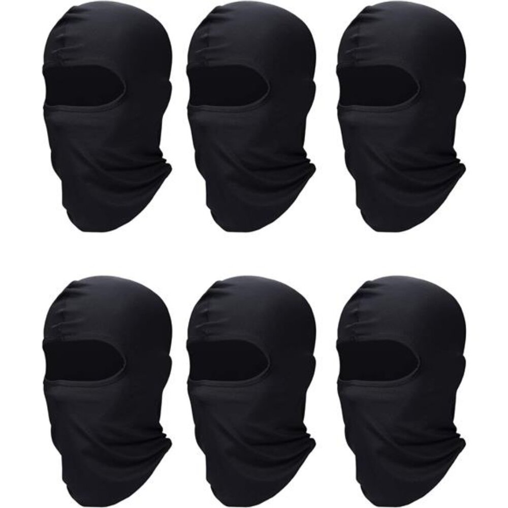6 Pcs Ski Mask Cover Balaclava Full Face Mask Summer Face Cover UV